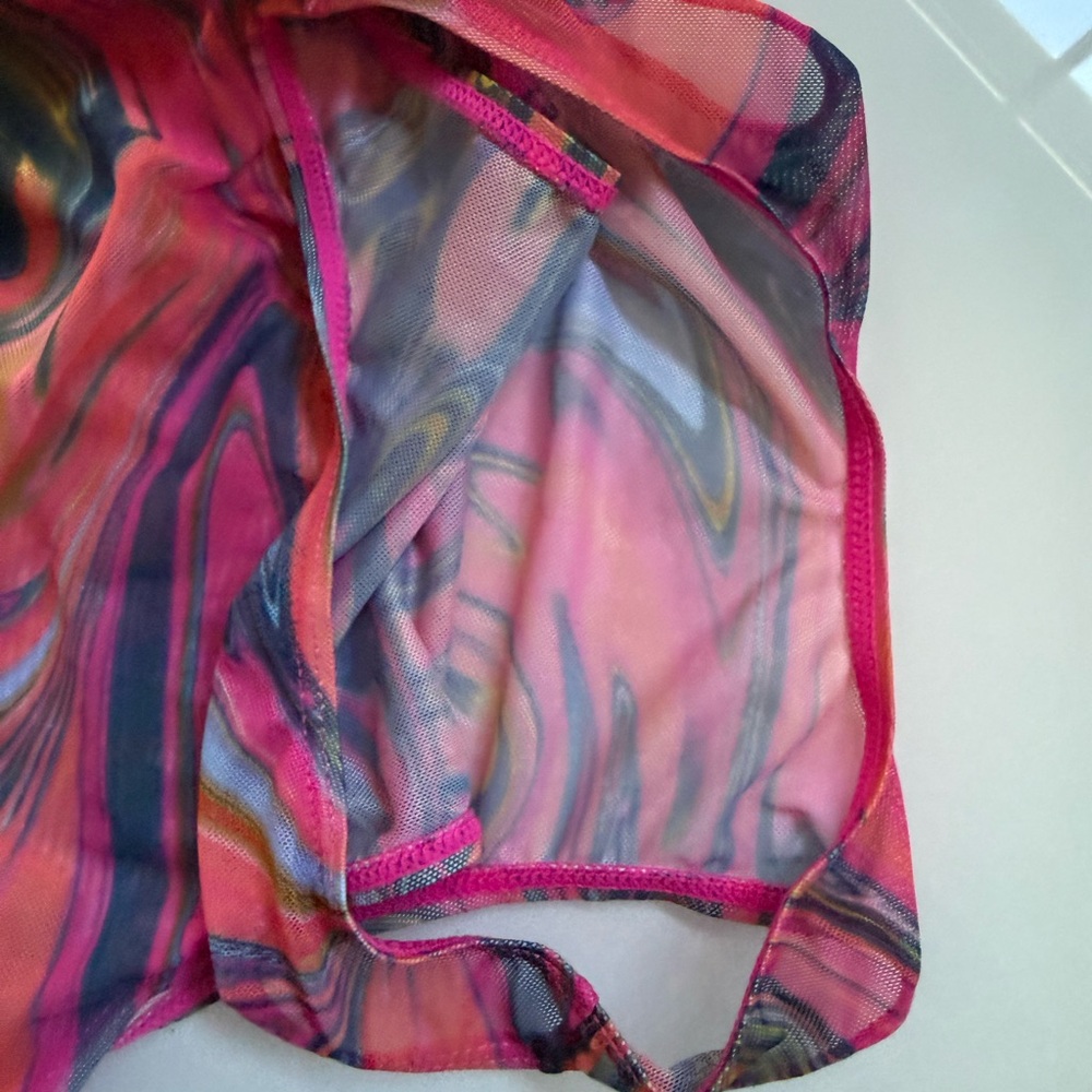 Pink & Multicolor Swirl Bikini Set - Picture 6 of 10